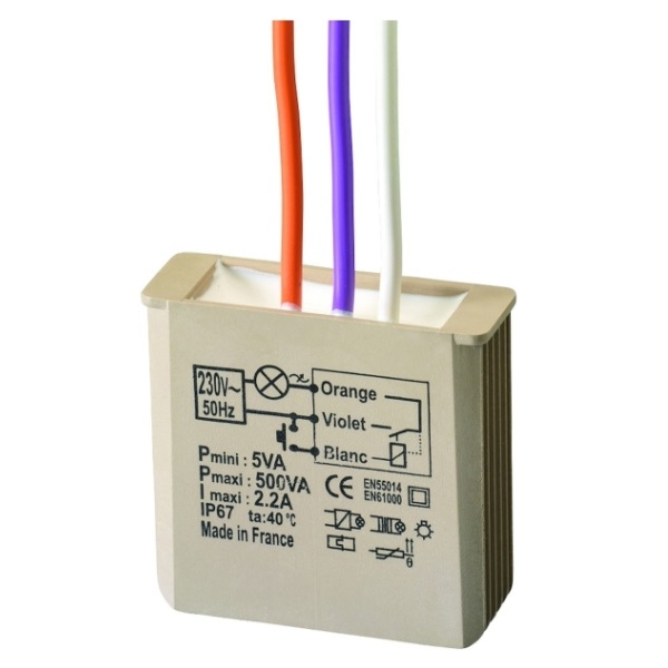 Yokis - Télérupteur 500W encastrable - Réf : MTR500E