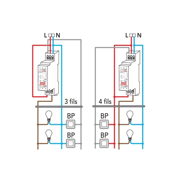Yokis - Power - Télérupteur temporisable Radio - 2000W - Réf : MTR2000MRP