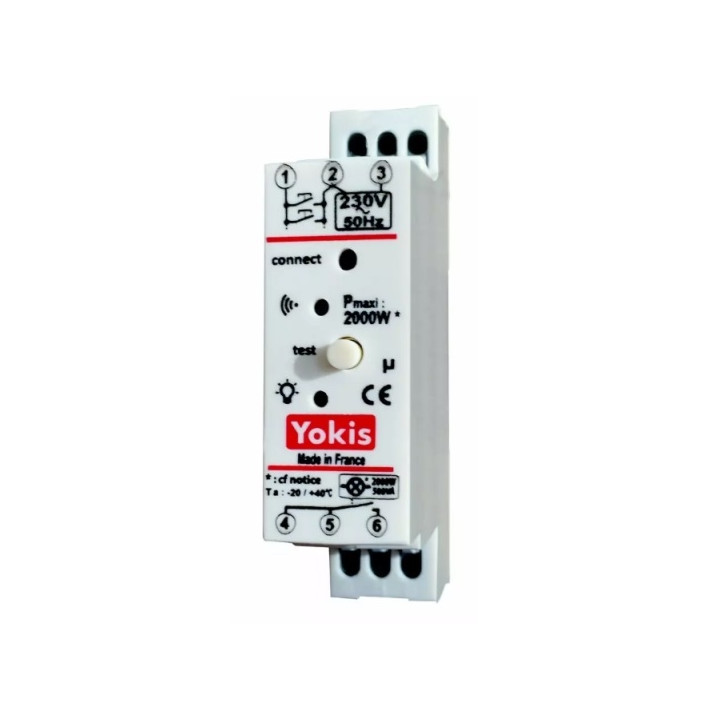 Yokis - Power - Télérupteur temporisable Radio - 2000W - Réf : MTR2000MRP
