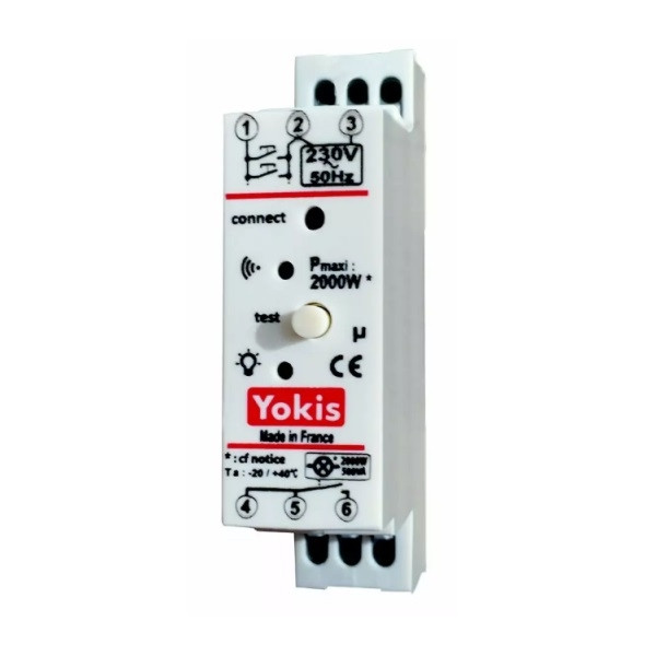 Yokis - Power - Télérupteur temporisable Radio - 2000W - Réf : MTR2000MRP