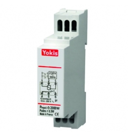 Yokis - Télérupteur 2000W avec neutre - temporisable - Réf : MTR2000M