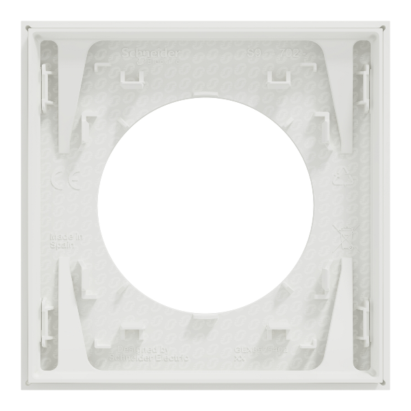 Schneider - Odace 2025 - plaque de finition 1 poste - couleur Blanc craie - Réf : S920702