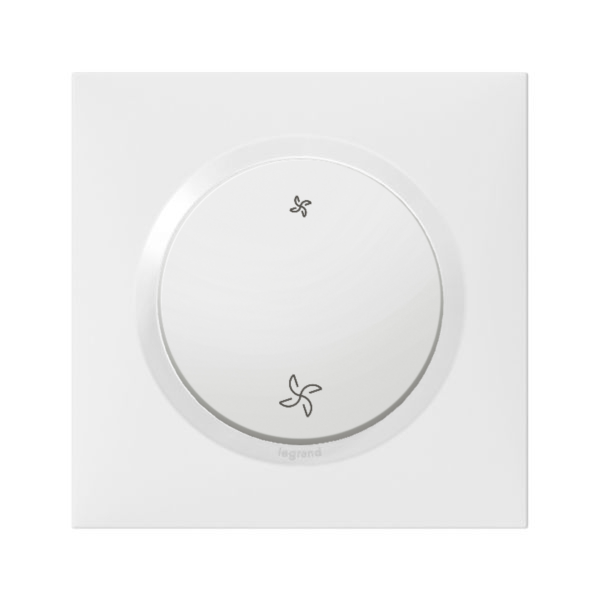 Legrand - Dooxie - Interrupteur VMC avec plaque - Réf : 600007+600801