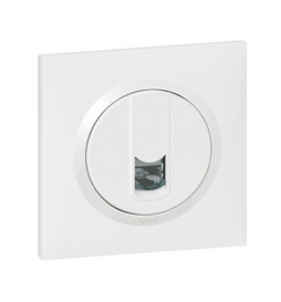 Legrand - Dooxie - Prise blindée RJ45 catégorie6 FTP avec plaque - Finition Blanc - Réf : 600376+600801
