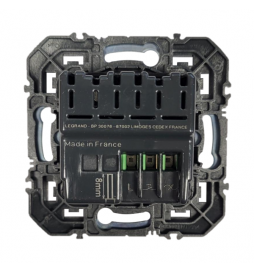 Legrand - Dooxie - Interrupteur variateur universel - 2 fils sans Neutre - 125W LED - avec plaque - blanc - Réf : 600060A+600801