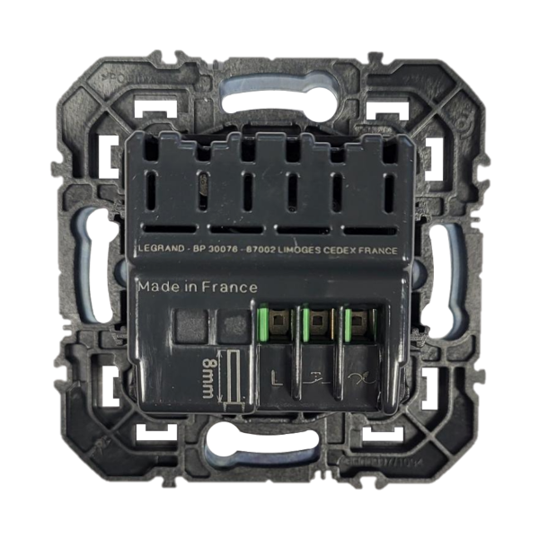 Legrand - Dooxie - Interrupteur variateur universel - 2 fils sans Neutre - 125W LED - avec plaque - blanc - Réf : 600060A+600801