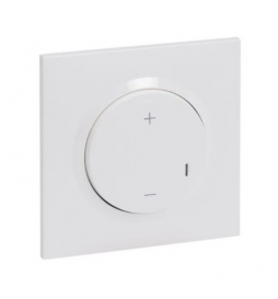 Legrand - Dooxie - Interrupteur variateur universel - 2 fils sans Neutre - 125W LED - avec plaque - blanc - Réf : 600060A+600801