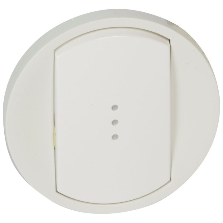 Legrand Céliane - Enjoliveur simple allumage voyant blanc - Réf : 068003