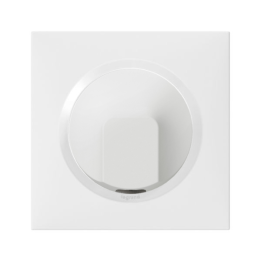 Legrand - Dooxie - Sortie de câble standard + Plaque - Blanc - Ref. : 600325 + 600801