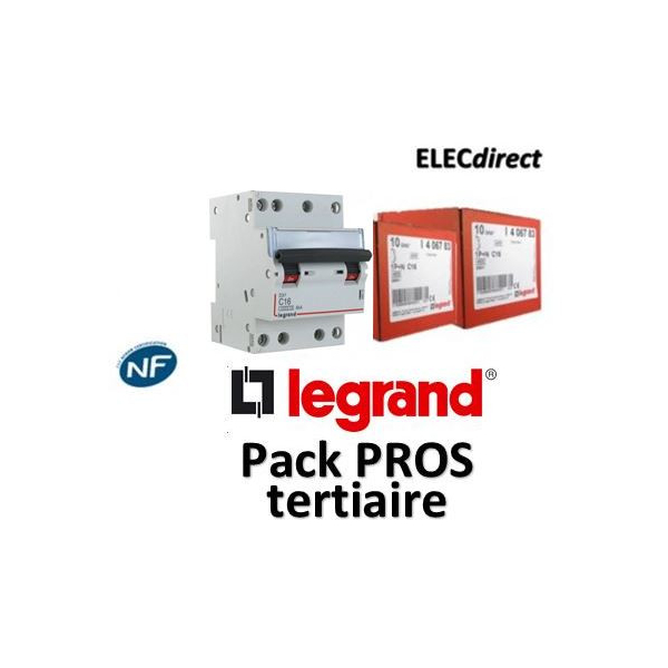 Legrand Disjoncteur 16A caractéristique C 1-pôle 6kA