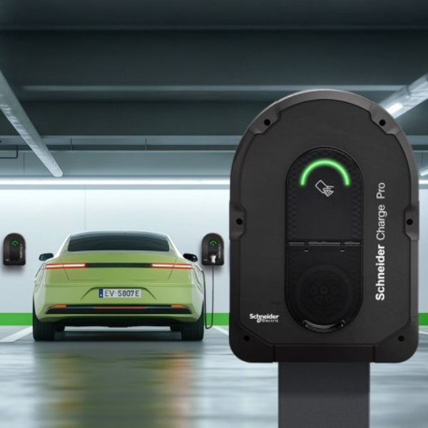 Schneider Charge Pro - Borne de recharge paramétrable jusqu'à 22KW 1P/3P T2S - 4G - Réf : EVB4S22N40MG