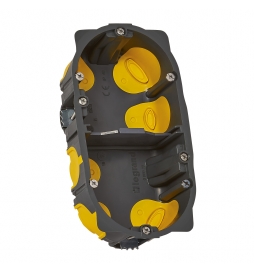 Legrand - Écobatibox - Boîte d'encastrement 2 postes - BBC - Profondeur 40mm - D.67mm - Réf : 080022L