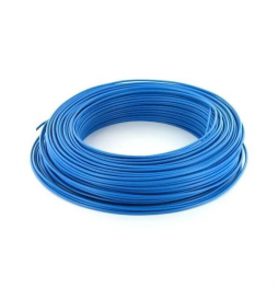 Fil HO7V-U 1x1,5mm2 rigide - Bleu - couronne de 100m - Réf. VR1,5B