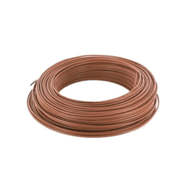 Fil HO7V-U 1x1,5mm2 rigide - Marron - couronne de 100m - Réf. VR1,5M