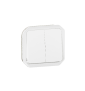 Legrand - Plexo L - Commande double - 3 fonctions - composable - IP55/IK08 - Blanc - Réf : 069625L