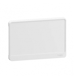 Schneider - Resi9 - porte styl Blanc coffret 18M - 1R - panneau de ctrl - bloc de cmd - Réf : R9H18421