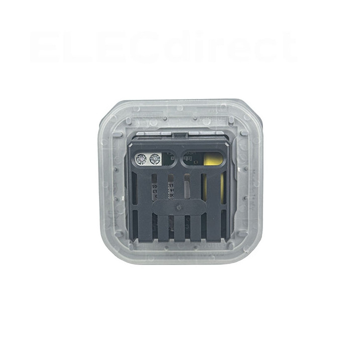 Legrand - Plexo - Interrupteur temporisé lumineux sans neutre - 8A - 250V - composable - IP55/IK07 - Blanc - Réf : 069504L