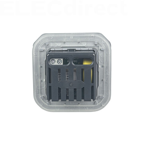 Legrand - Plexo - Interrupteur temporisé lumineux sans neutre - 8A - 250V - composable - IP55/IK07 - Blanc - Réf : 069504L