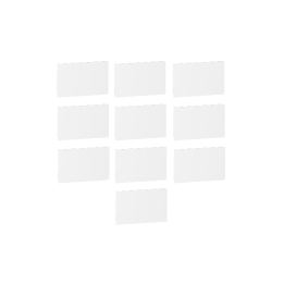 Schneider - Lot de 10 Obturateurs coffrets Resi9 / PrsimaSet fractionnable - Réf : R9H13387