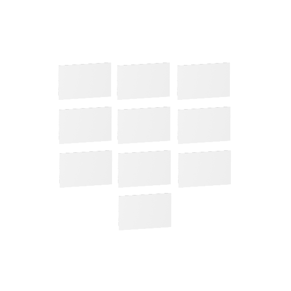 Schneider - Lot de 10 Obturateurs coffrets Resi9 / PrsimaSet fractionnable - Réf : R9H13387