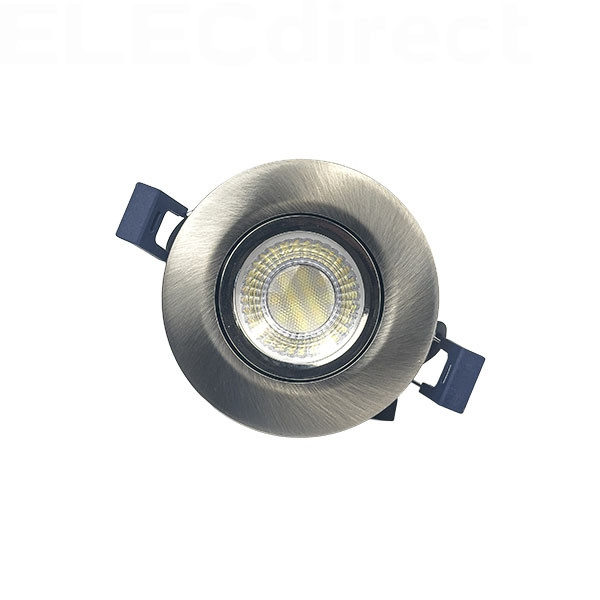 Electra - Spot LED Ø68 Dimmable alu - orientable - 6W - IP65 - BBC - Angle 60° - 2700/3000/4000/5000°K - Réf : 302687+302769