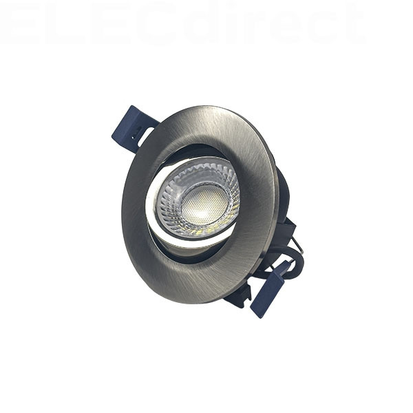 Electra - Spot LED Ø68 Dimmable alu - orientable - 6W - IP65 - BBC - Angle 60° - 2700/3000/4000/5000°K - Réf : 302687+302769