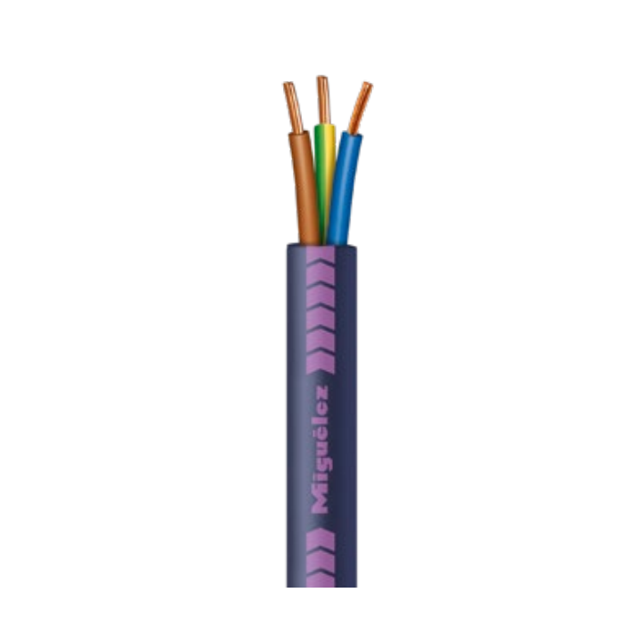 Miguélez - Câble rigide AFIREBLEU 3G1,5 - Sans halogène - Couronne de 100 mètres - Réf : FRN1X6G3U3G15