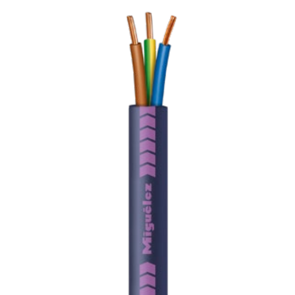 Miguélez - Câble rigide AFIREBLEU 3G1,5 - Sans halogène - Couronne de 100 mètres - Réf : FRN1X6G3U3G15