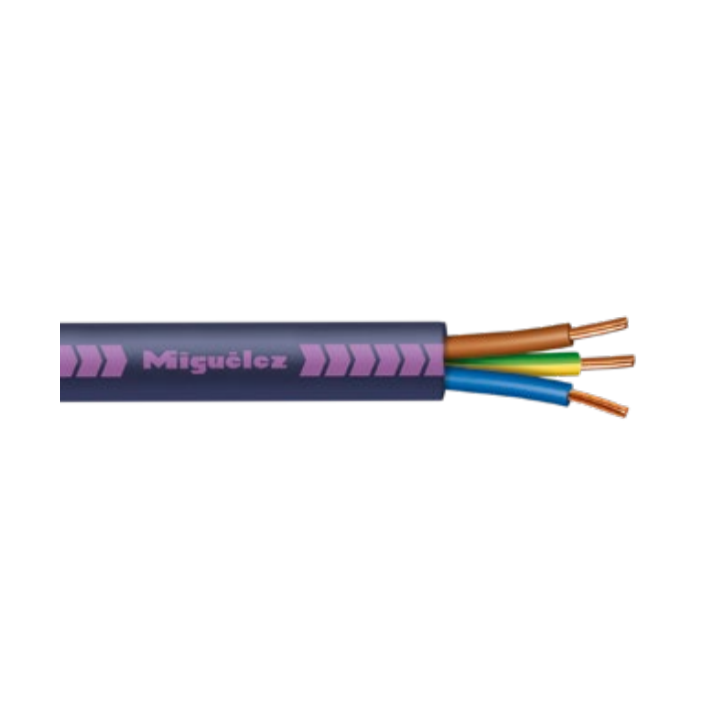 Miguélez - Câble rigide AFIREBLEU 3G1,5 - Sans halogène - Couronne de 100 mètres - Réf : FRN1X6G3U3G15