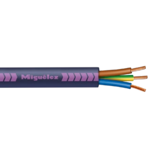 Miguélez - Câble rigide AFIREBLEU 3G1,5 - Sans halogène - Couronne de 100 mètres - Réf : FRN1X6G3U3G15