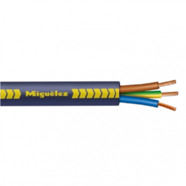 Miguélez - Câble rigide AFIREBLEU 3G2,5 - Sans halogène - Couronne de 100 mètres - Réf : FRN1X6G3U3G25