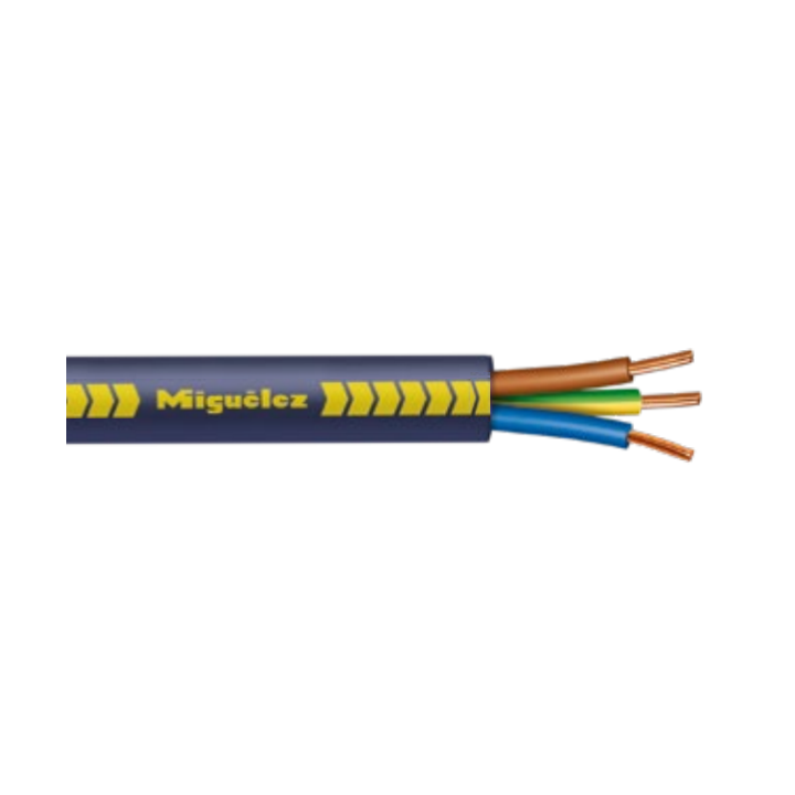 Miguélez - Câble rigide AFIREBLEU 3G2,5 - Sans halogène - Couronne de 100 mètres - Réf : FRN1X6G3U3G25