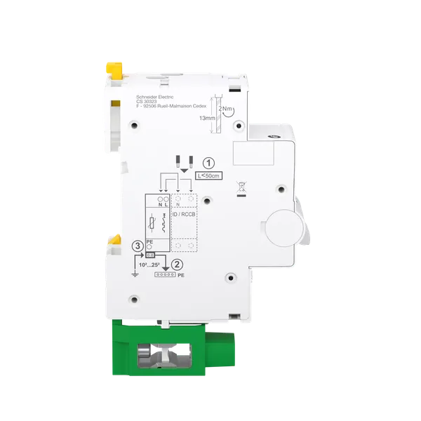 Schneider - Resi9 XP - parafoudre combi - 10kA - 1P+N avec accessoires - Réf : R9PLC