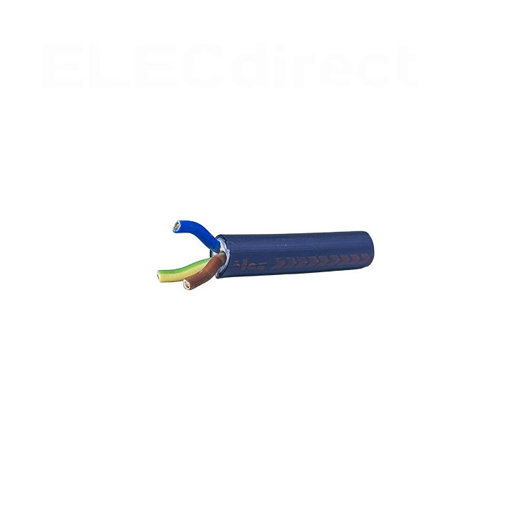 Miguélez - Câble rigide AFIREBLEU 3G1,5 - Sans halogène - Couronne de 100 mètres - Réf : FRN1X6G3U3G15