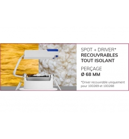 Miidex - Spot LED Ø68 Dimmable blanc - 6W - IP65 - BBC - Angle 75° - 2700 / 3000 / 4000°K - Réf : 100269