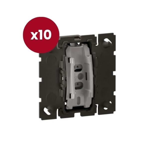 Legrand - Céliane 2024 - LOT de 10 interrupteurs ou va-et-vient - 10A - 230V - Réf : CM0001 x 10