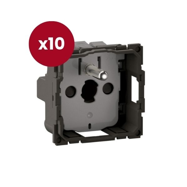 Legrand - Céliane 2024 - LOT de 10 Prises 2P+T  - Surface Confort - 16A - 250V - Réf : CM0111 x 10
