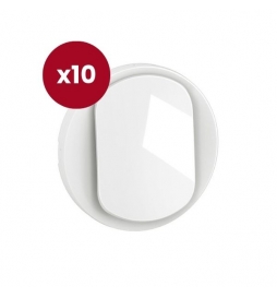Legrand - Céliane 2024 - LOT de 10 enjoliveurs pour interrupteur et ou va-et-vient - Blanc - Réf : CB0001 x 10