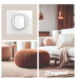 Legrand - Céliane 2024 - LOT de 10 plaques de finition Blanc Emaillé - 1 poste - Réf : CP0001 x 10