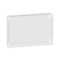 Schneider - Resi9 - Porte Styl - Transparent - 1 rangée - 18 modules - Réf : R9H18425