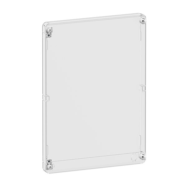 Schneider - Resi9 - Porte Styl - Transparent - 3 rangées - 18 modules - Réf : R9H18427