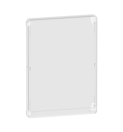Schneider - Resi9 - Porte Styl - Transparent - 3 rangées - 18 modules - Réf : R9H18427