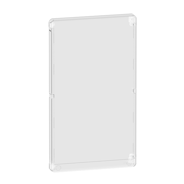 Schneider - Resi9 - Porte Styl - Transparent - 4 rangées - 18 modules - Réf : R9H18428