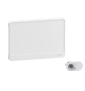 Schneider - Resi9 - Porte Styl - Blanc - 18 modules - 1 rangée + serrure avec clé - Réf. : R9H18421+R9H13388