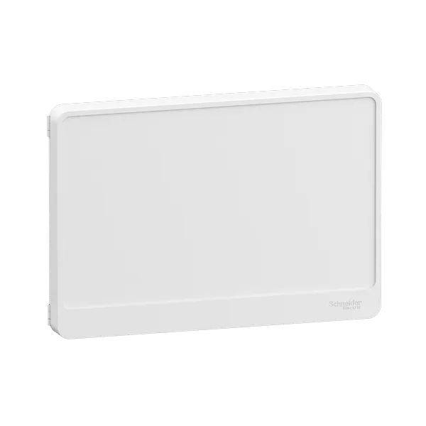 Schneider - Resi9 - Porte Styl - Blanc - 18 modules - 1 rangée + serrure avec clé - Réf. : R9H18421+R9H13388
