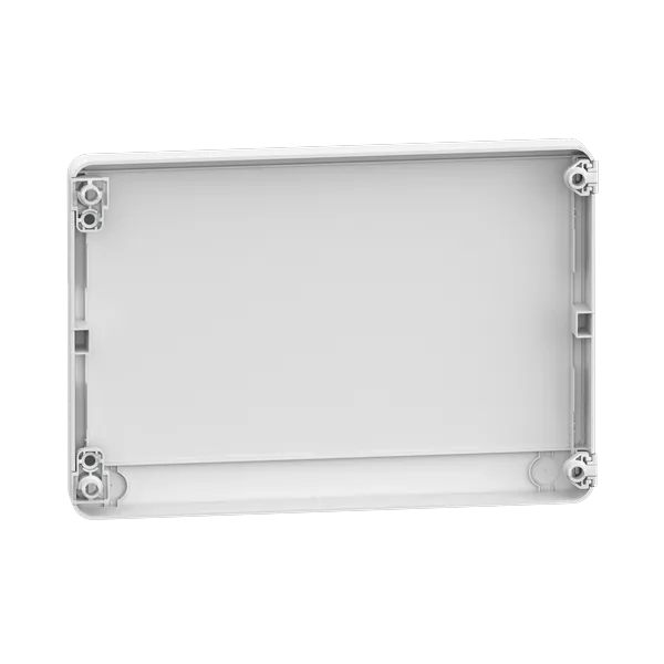 Schneider - Resi9 - Porte Styl - Blanc - 18 modules - 1 rangée + serrure avec clé - Réf. : R9H18421+R9H13388