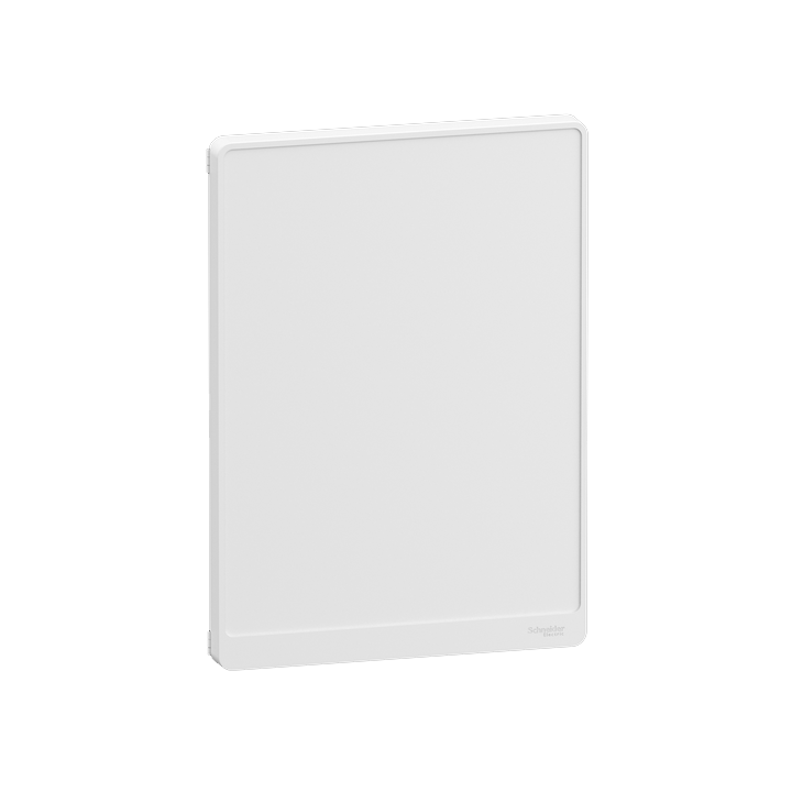 Schneider - Resi9 - Porte Styl - Blanc - 18 modules - 3 rangées + serrure avec clé - Réf. : R9H18423+R9H13388