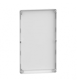 Schneider - Resi9 - porte styl Blanc coffret 18M - 4R - Réf : R9H18424