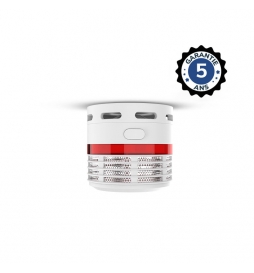 Miidex - Détecteur de fumée autonome - Pile Lithium - Blanc - IP20 - Réf : 100647