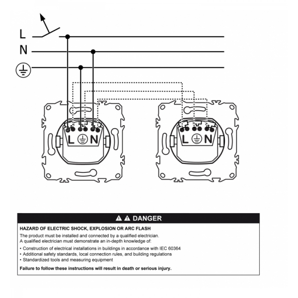 Schneider - Odace 2025 - LOT prise 2P+T affleurante + plaque de finition - blanc craie - Réf : S920052+S920702